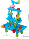 Multi-level toddler sensory play table for the garden