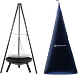 Kids Eco Conscious Natural Wooden Montessori Teepee | Playhouse or Den with Curtains | 1.7m High