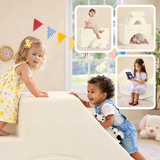 Large Super Soft Fleece Pikler Modular Soft Play Equipment | Removable & Washable | Cream