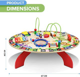 Mesa de tabuleiro ocupada Montessori Little Helpers com 7 atividades