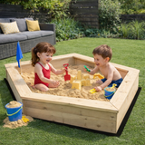 Wooden Ship Sandpit for Kids Outdoor Garden Play