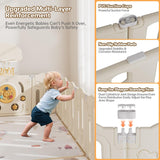 Neutral baby activity centre with basketball hoop and drawing board