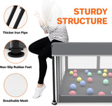 Foldable baby and toddler playpen with included mat