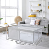 kids playpen breathable mesh enclosure