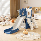 5-in-1 Toddler Slide & Climbing Frame with Basketball Hoop | 12m+