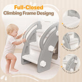 Compact garden climbing frame and slide for toddlers aged 1 to 3