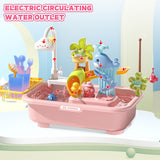 Kids sensory water play table with colour-changing tableware