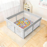 Light grey foldable baby activity playpen