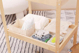 Scandinavian style baby changing table for a neutral nursery