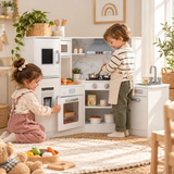 Kids corner play kitchen with washing basin cooker and ice maker