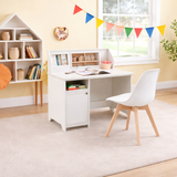 Children's Scandi Design Wooden Beech wood Chair | Chair for Homework Desk | White | Older Children & Adults