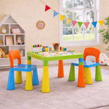 Chunky & Funky Plastic Kid's | Children's Activity Table & 2 Chair Set | Multicoloured