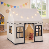 Children’s Play House | Wendy House | Windows and Fairy Lights | Cream