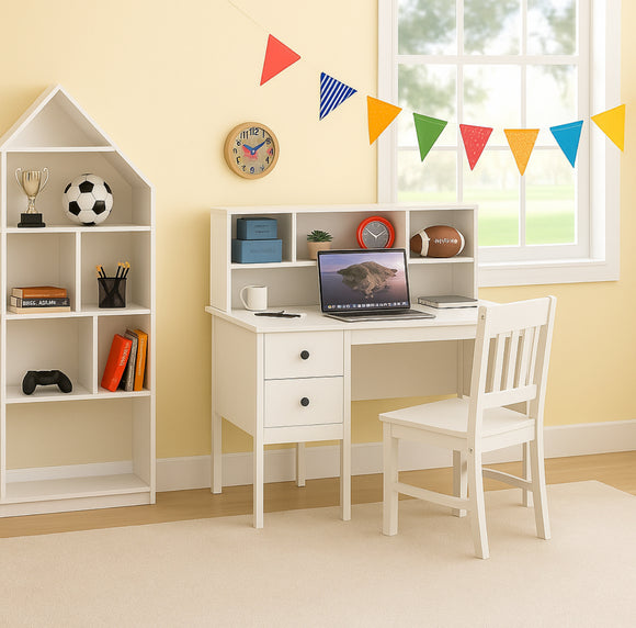 Heavy duty children’s desk white 