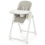 Sedia pieghevole regolabile con 5 posizioni reclinabili per neonati e bambini. Grigio
