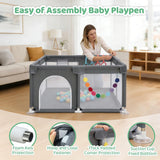 baby playpen with zip door indoor outdoor