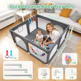 mesh baby playpen breathable sides full visibility