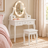Children’s vanity mirror with eight LED lights