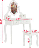 GIRL'S dressing table IN WHITE WITH 3 DRAWERS