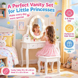 GIRL'S dressing table with removable mirror