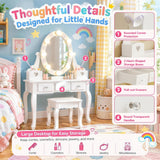 - Children’s dressing table with removable mirror