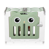 14 panel ikke-giftig BPA-fri resirkulerbar sammenleggbar baby lekegrind og ballbasseng | Modulær | Hvit og salviegrønn