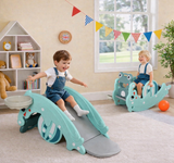 Toddler Montessori 3-in-1 Slide | Rocking Horse | Basketball Hoop| 3-6 Years |