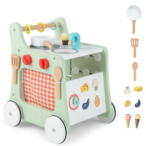 Trotteur ergonomique pour bebe Montessori Planche occupee et cuisine jouet 12 mois et plus www.littlehelper