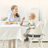 8-in-1 Ergonomic Grow-with-Me High Chair | Booster Seat for Chair | Low Chair | Removable Tray | 6m - 4 years