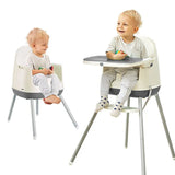 8-in-1 Ergonomic Grow-with-Me High Chair | Booster Seat for Chair | Low Chair | Removable Tray | 6m - 4 years