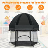 Lightweight Quick Assemble Pop-up Playpen with UV canopy and Mattress | 2 colour choices| 0m - 36m