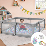 xtra large baby playpen 150x180 grey mesh
