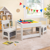 kids wooden activity table with two chairs
