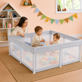 125 × 125 cm square baby playpen for indoor play