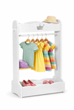 montessori kids clothes rail wooden wardrobe