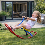 toddler rocking toy metal frame garden rocker
