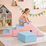 indoor soft play set toddlers pink foam climbing blocks UK