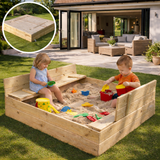 kids sandpit with folding cover
