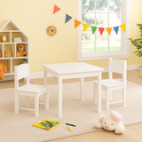 Children's | Kids  Wooden Table and Chairs | White or Grey | 3-8 Years