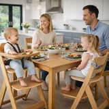 Grow With Me Wooden High Chair With Tray & 5-Point Harness | 6m - 10 Yrs