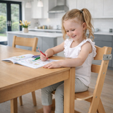 Grow With Me Wooden High Chair With Tray & 5-Point Harness | 6m - 10 Yrs