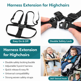 Grow With Me Wooden High Chair With Tray & 5-Point Harness | 6m - 10 Yrs