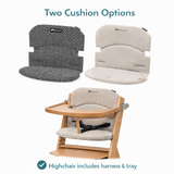 Grow With Me Wooden High Chair With Tray & 5-Point Harness | 6m - 10 Yrs