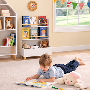 bücherregal aufbewahrung Kinderbücherregal mit Aufbewahrung | Kinderbücherregal
