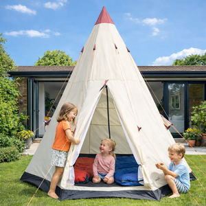den tent Weather-Resistant Heavy Duty 3 Person Outdoor Teepee