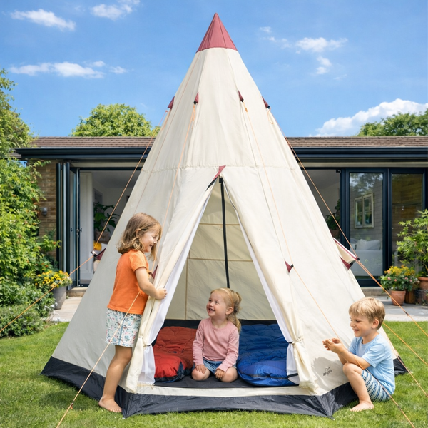 teepee tent uk Weather-Resistant Heavy Duty 3 Person Outdoor Teepee