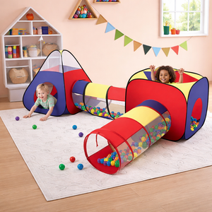 Kinder Spieltunnel 4-in-1 Pop-Up-Zelt