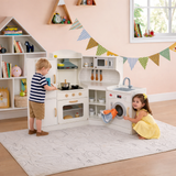 Large Deluxe Toy Kitchen | Ice Maker | Ovens | Washing Machine | Lights & Sounds | 3-10 Years | Accessories