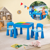 kids 5 in 1 activity table and chairs blue
