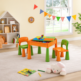 children's sand and water play table green orange